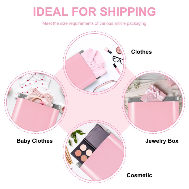 Metronic Poly Mailers 10X13 200 Pack, Strong Adhesive Shipping Envelopes for Clothing, Medium Shipping Bags for Small Businesses, Waterproof Mailers Poly Bags, Packages Bags Light Pink - Image 5